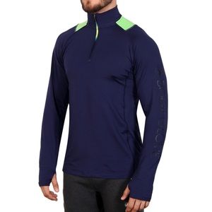 BG Men's 1/4 Zip Mock Pullover Marine Artique M